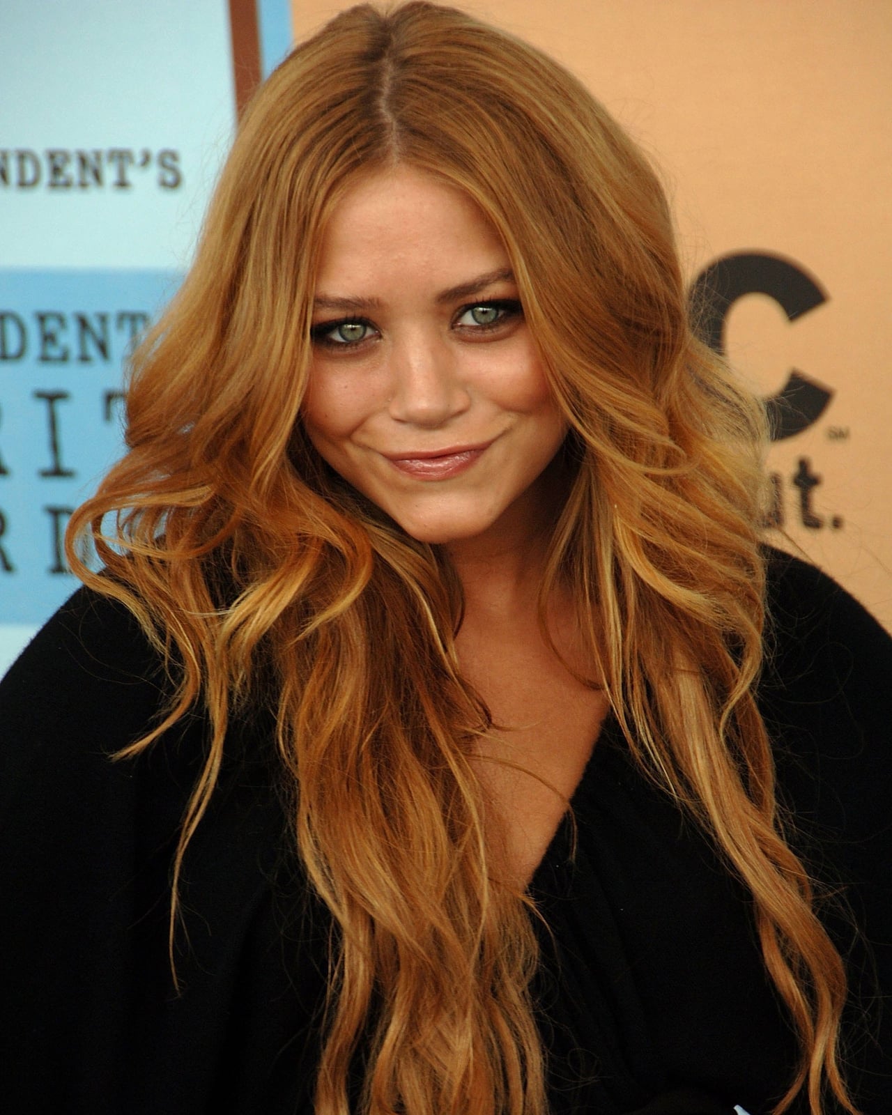 Glossy Auburn Mid-Back Layers Blowout — Classy Ginger Hair Color
