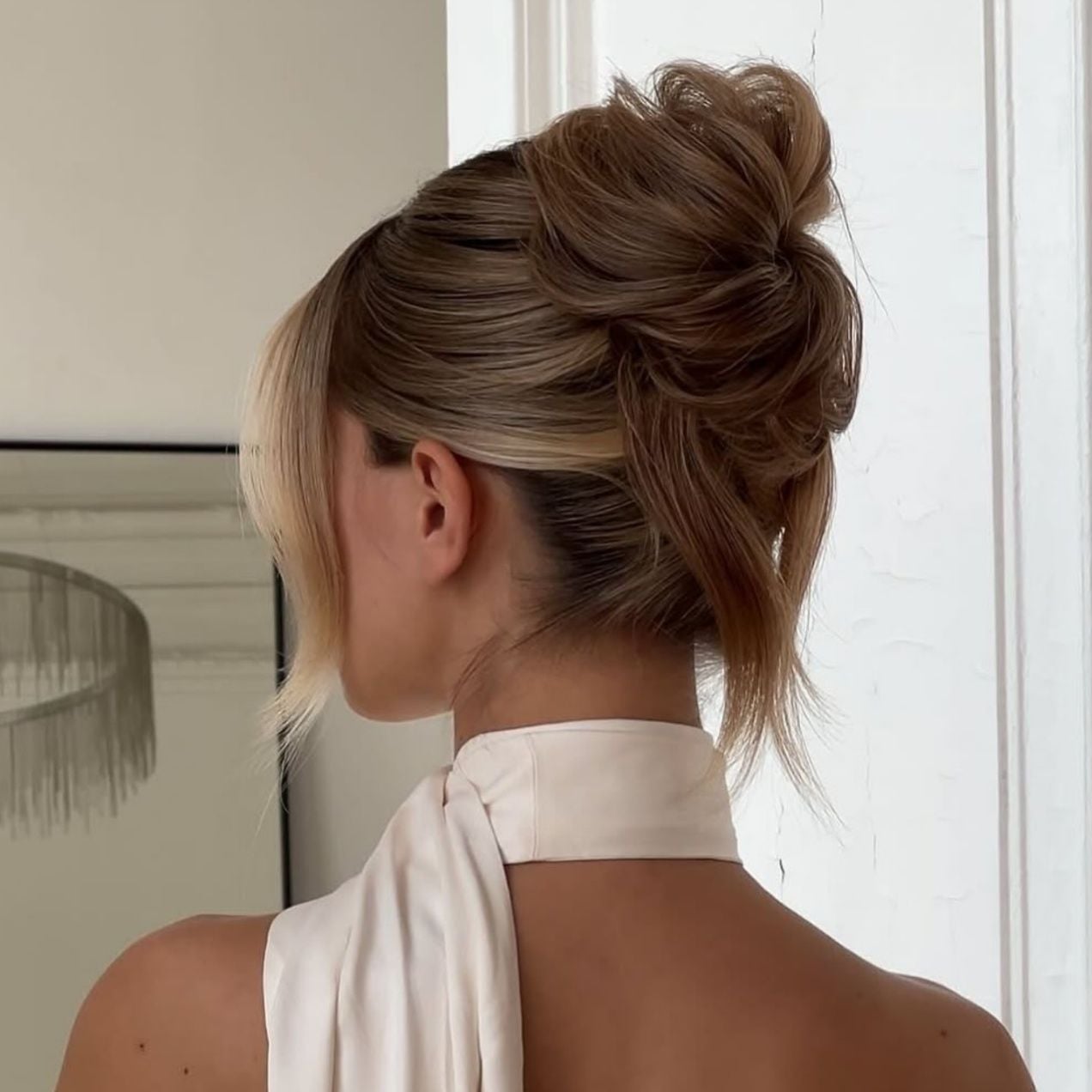 Artistic Ash Blonde Updo With Texture — Classy Going Out Hairstyles