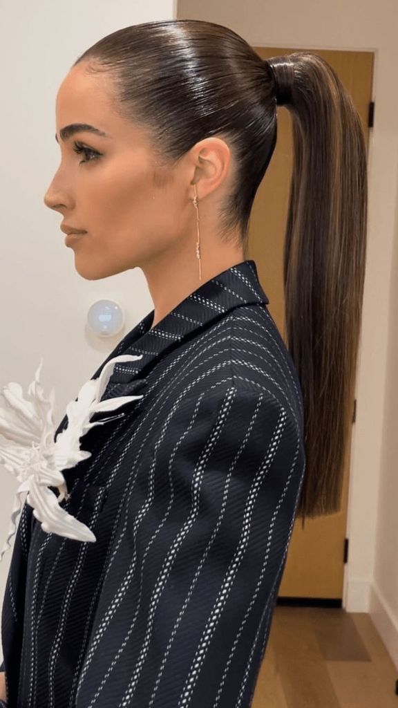 Sleek Mid-Back High Ponytail — Classy Greasy Hair Hairstyles