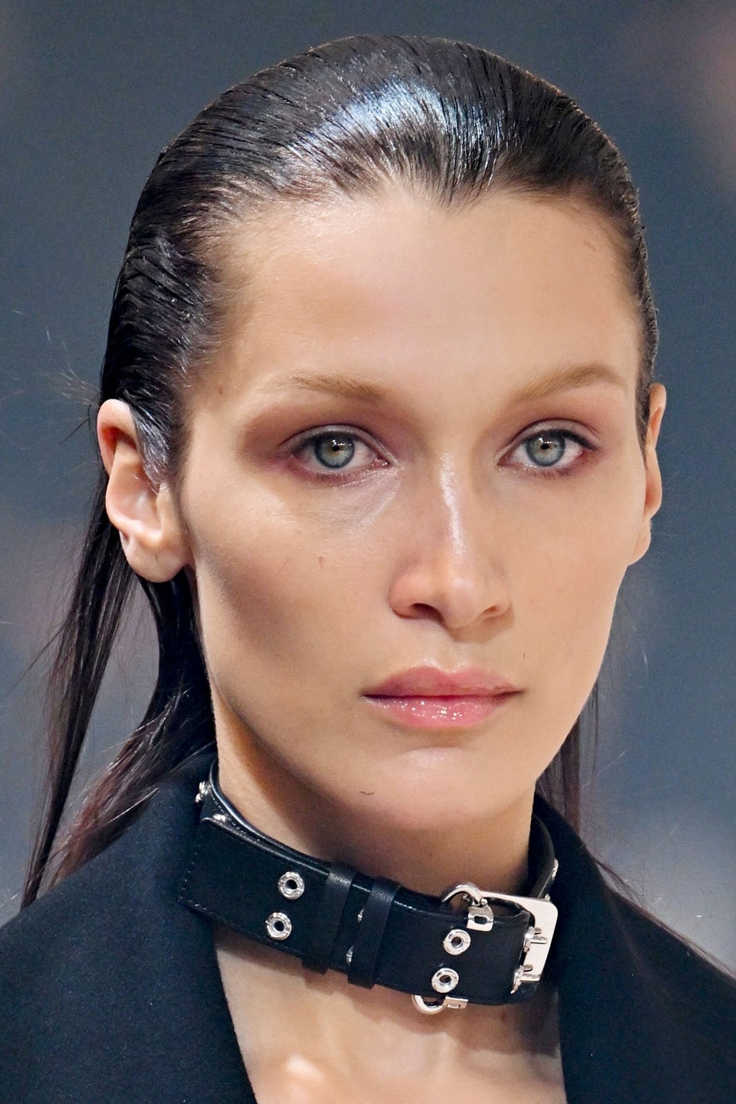 Thick Dark Brown Slicked Wet Look — Classy Greasy Hair Hairstyles