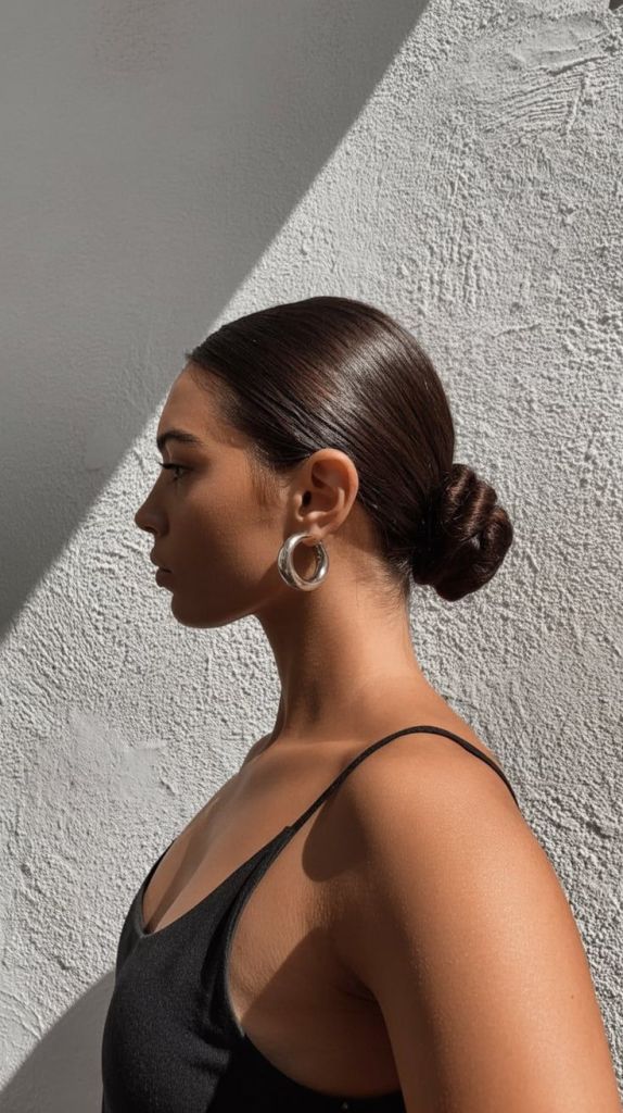 High Shine Mid-Back Low Bun — Classy Greasy Hair Hairstyles