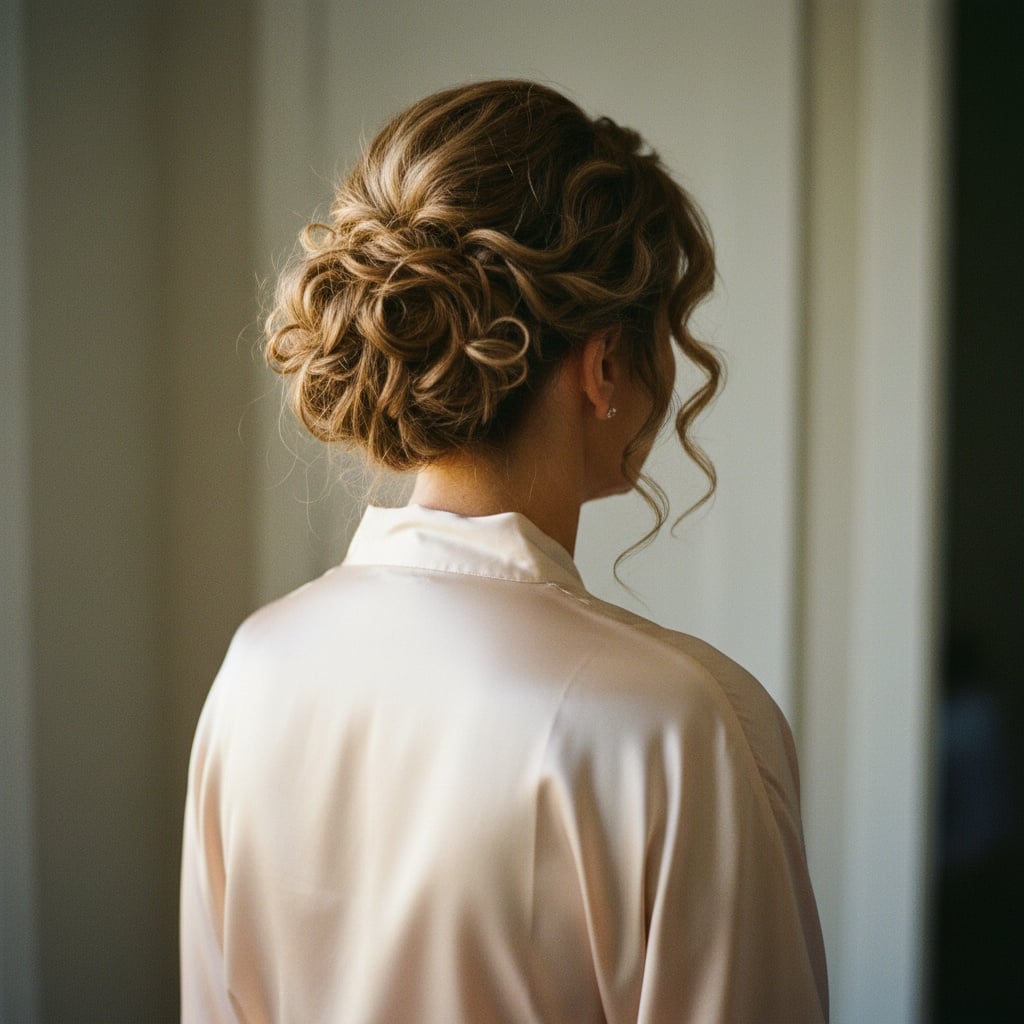 Blonde Updo With Intricate Curls Blonde Updo With Intricate Curls — Classy Hair Care Routine