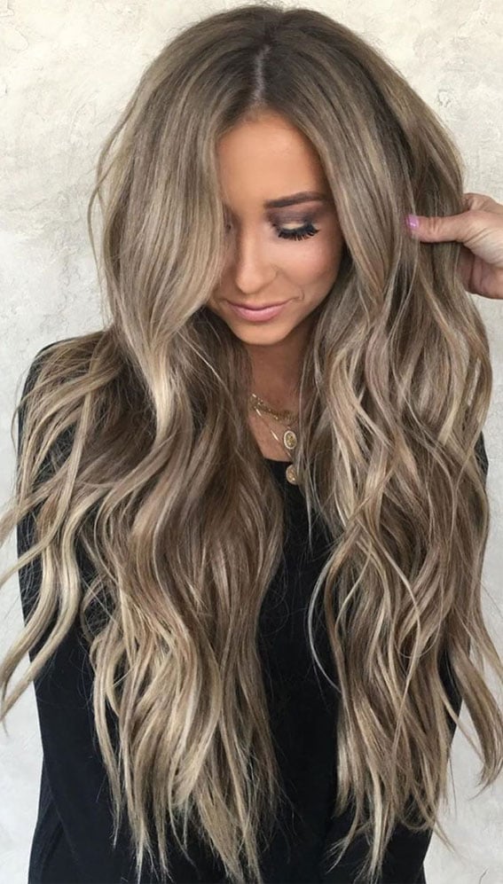 Mid-Back Ash Blonde Curtain Bangs Mid-Back Ash Blonde Curtain Bangs — Classy Hair Pictures