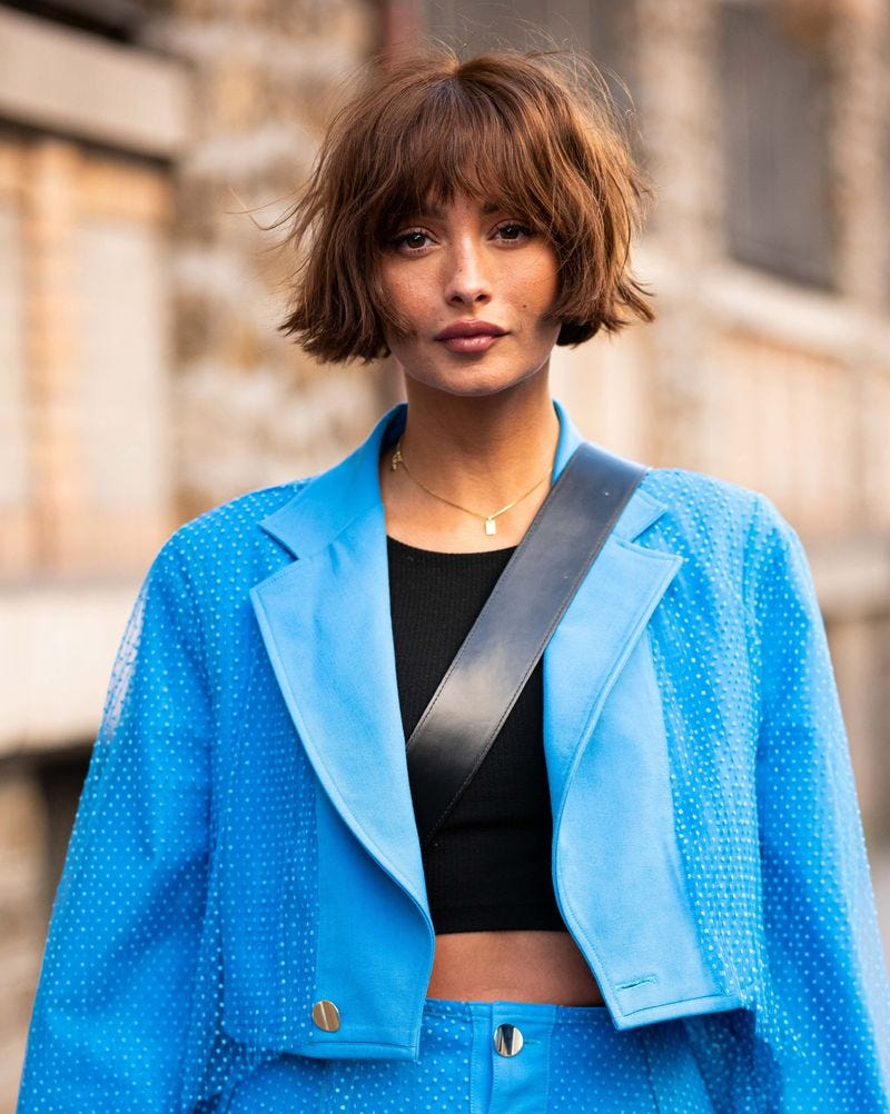 Short Bob With Choppy Bangs and Textured Finish Short Bob With Choppy Bangs and Textured Finish — Classy Hairstyles for Thick Hair