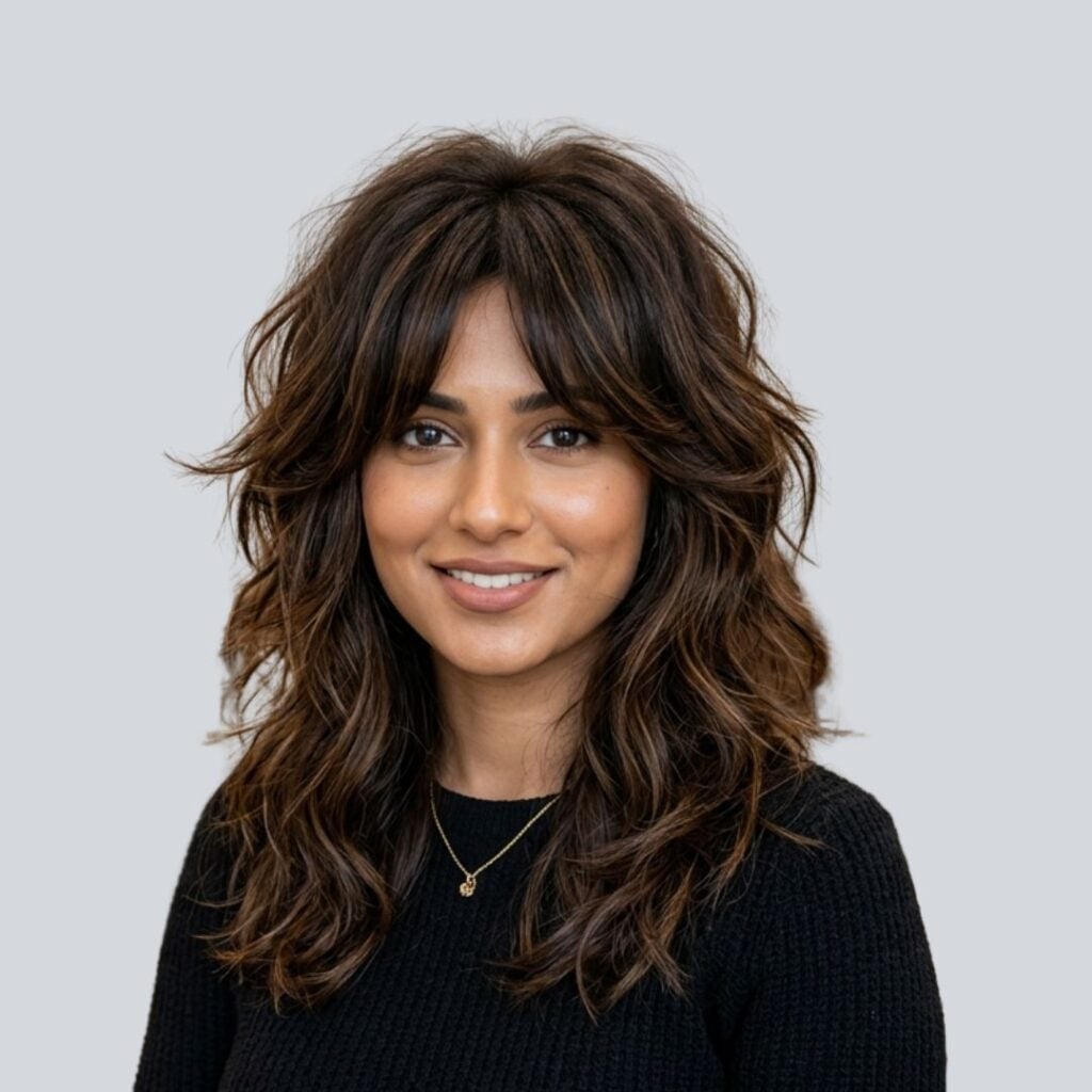 Shoulder Shag With Textured Waves and Balayage Shoulder Shag With Textured Waves and Balayage — Classy Hairstyles for Thick Hair
