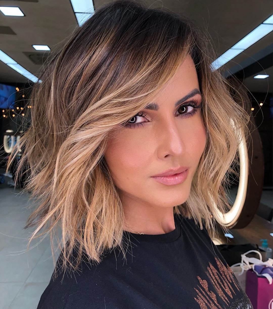 Collarbone Shag With Dark Blonde Balayage Collarbone Shag With Dark Blonde Balayage — Classy Hairstyles for Thick Hair