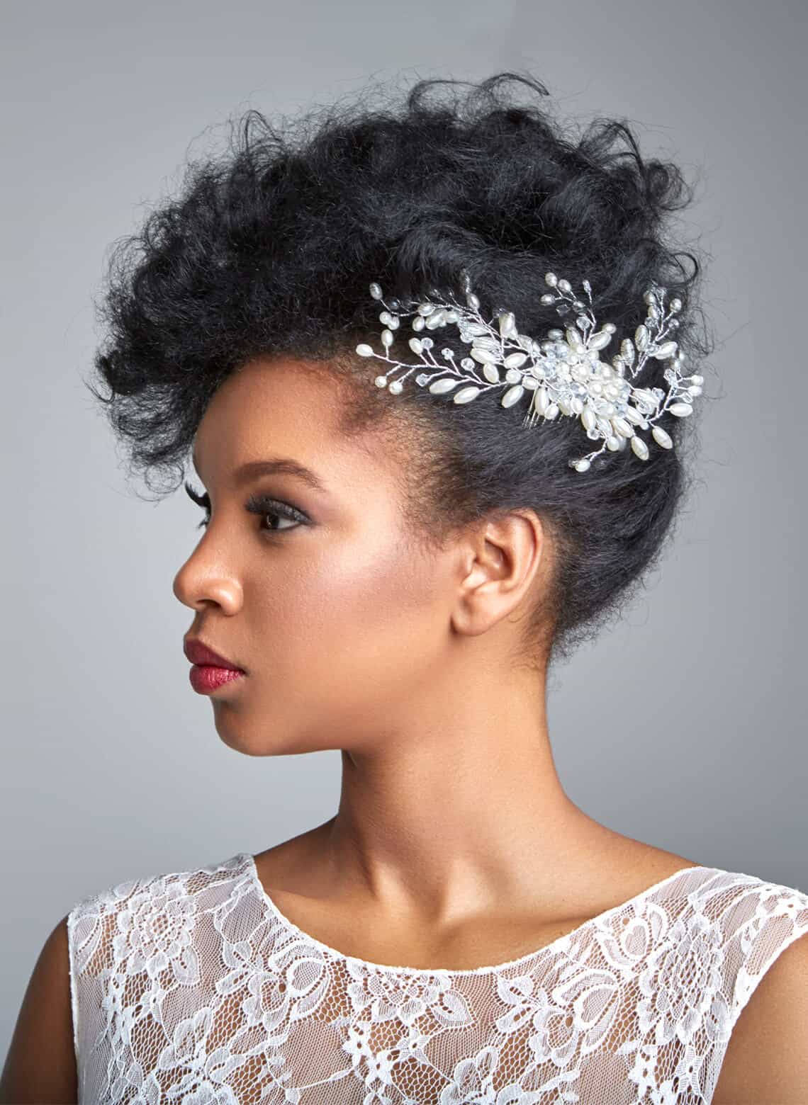 Black Curly Thick Hair Elegant Updo — Classy Hairstyles to Do