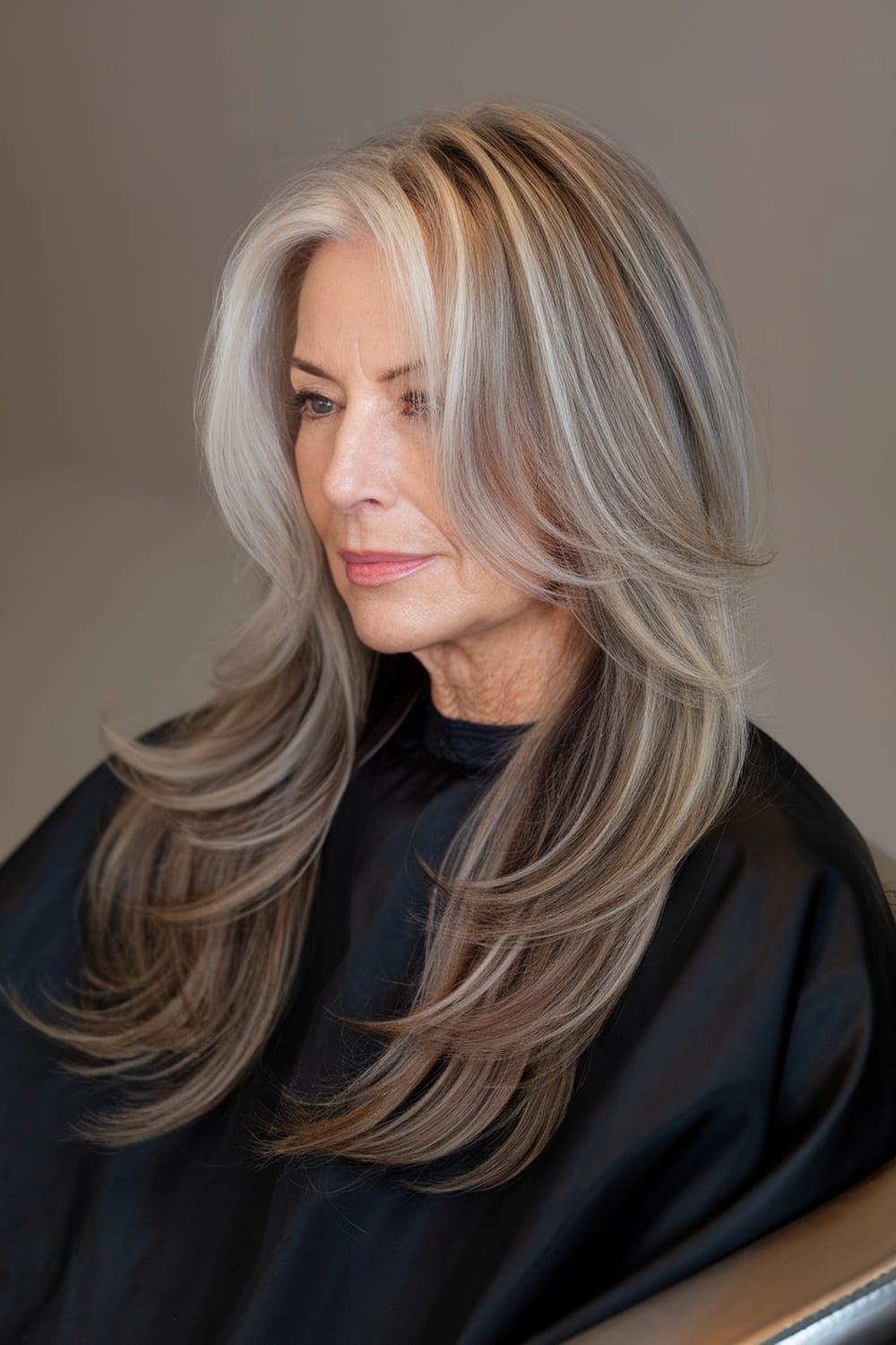 Collarbone Length Gray With Blonde Highlights — Classy Hairstyles to Do