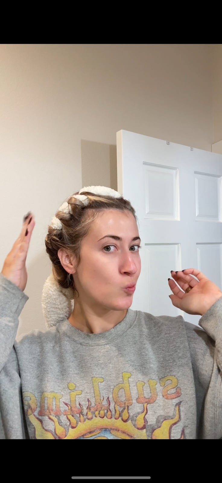Blonde Collarbone Heatless Curler Style — Classy Heatless Curls