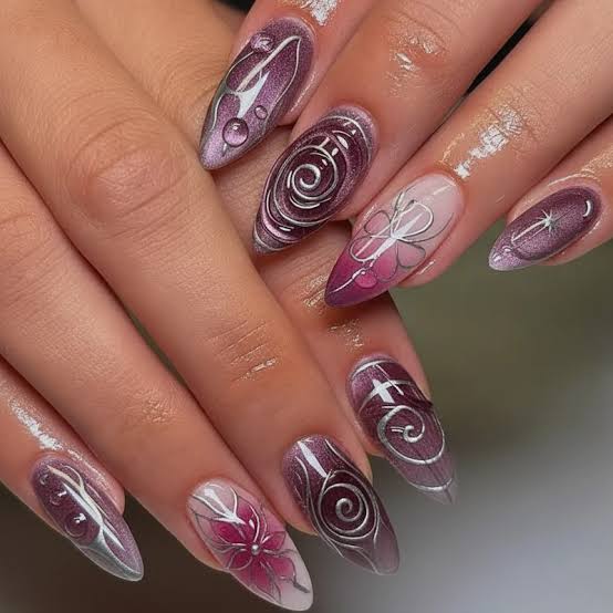 Coral Pink Jelly Almond Nails With Glossy Finish — Classy Jelly Nails