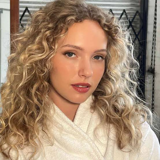 Shoulder Length Medium Density Curly Hair In Honey Blonde — Classy Long Curly Hair