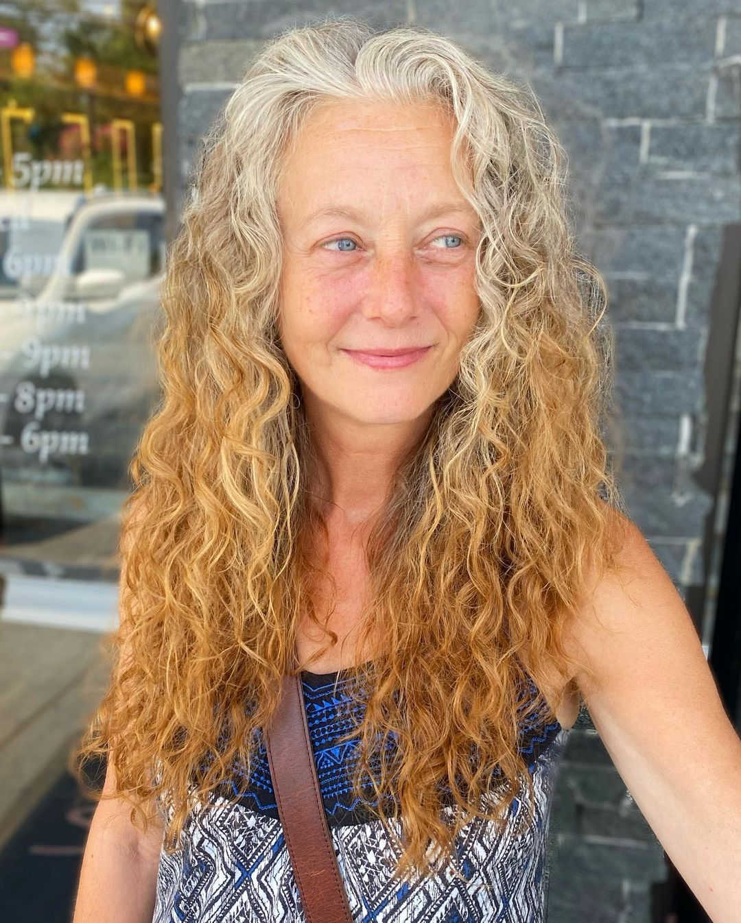 Mid-Back Length Blonde Curly Hair With Volume, Layers — Classy Long Curly Hair