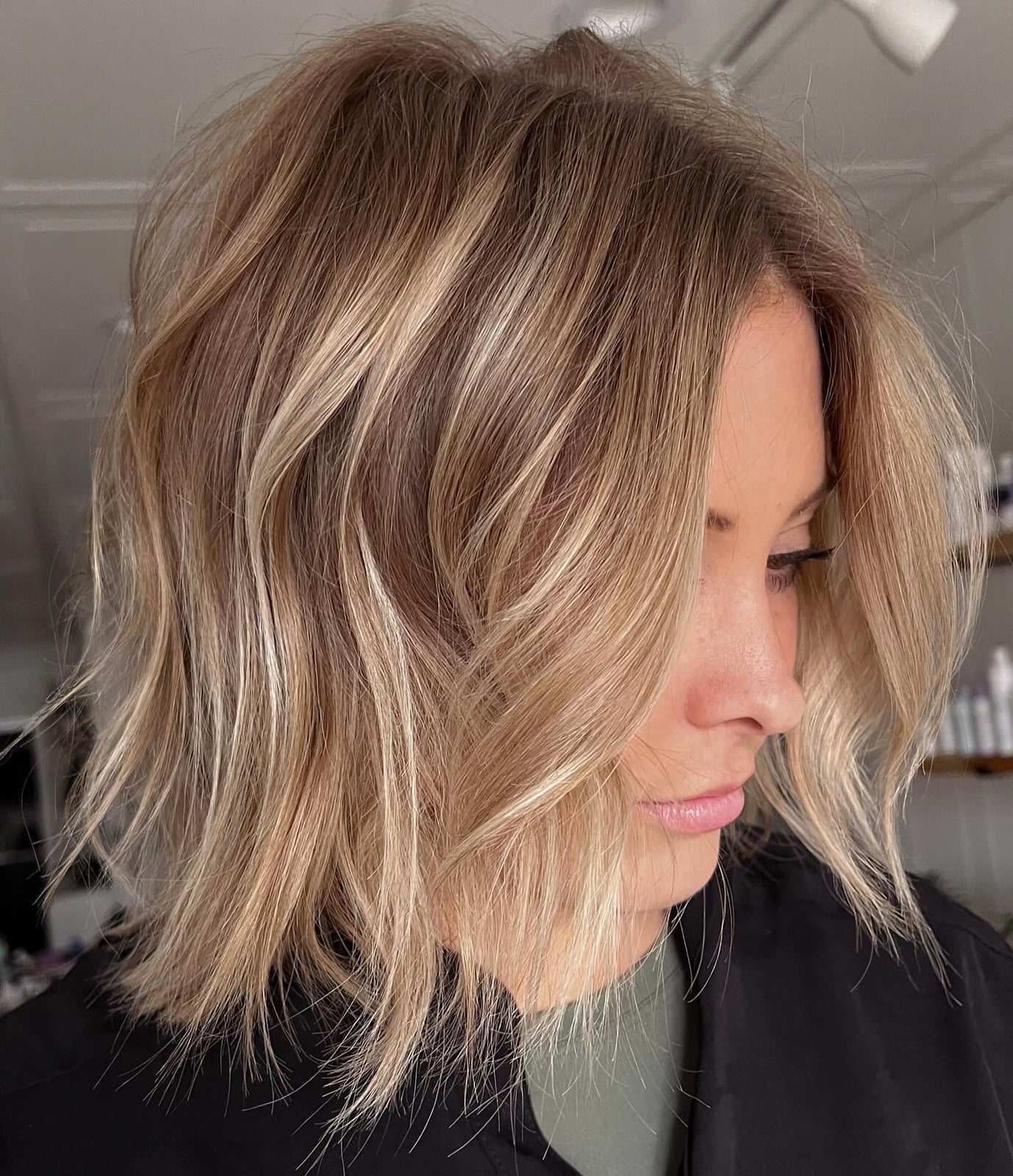 Mid-Back Platinum Blonde With Root Shadow — Classy Old Money Blonde