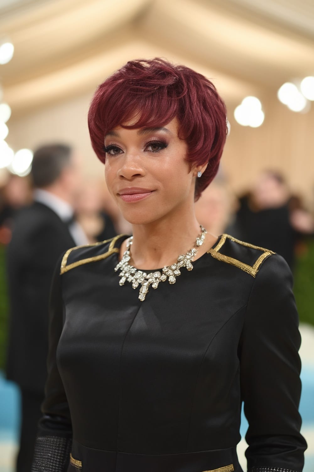 Short Pixie Burgundy Short Pixie Burgundy — Classy Red Hair Black Women
