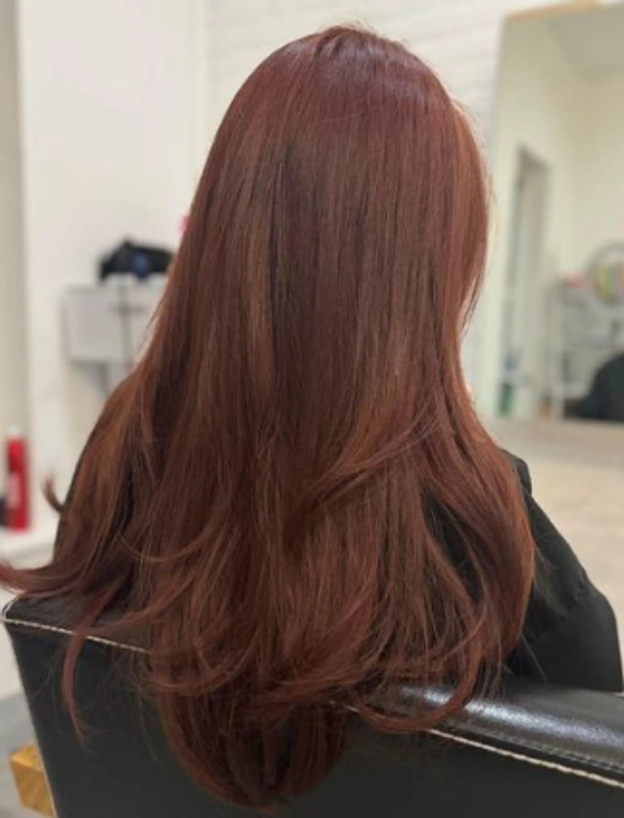 Reddish Brown Mid-Back Soft Waves Reddish Brown Mid-Back Soft Waves — Classy Red Hairstyles