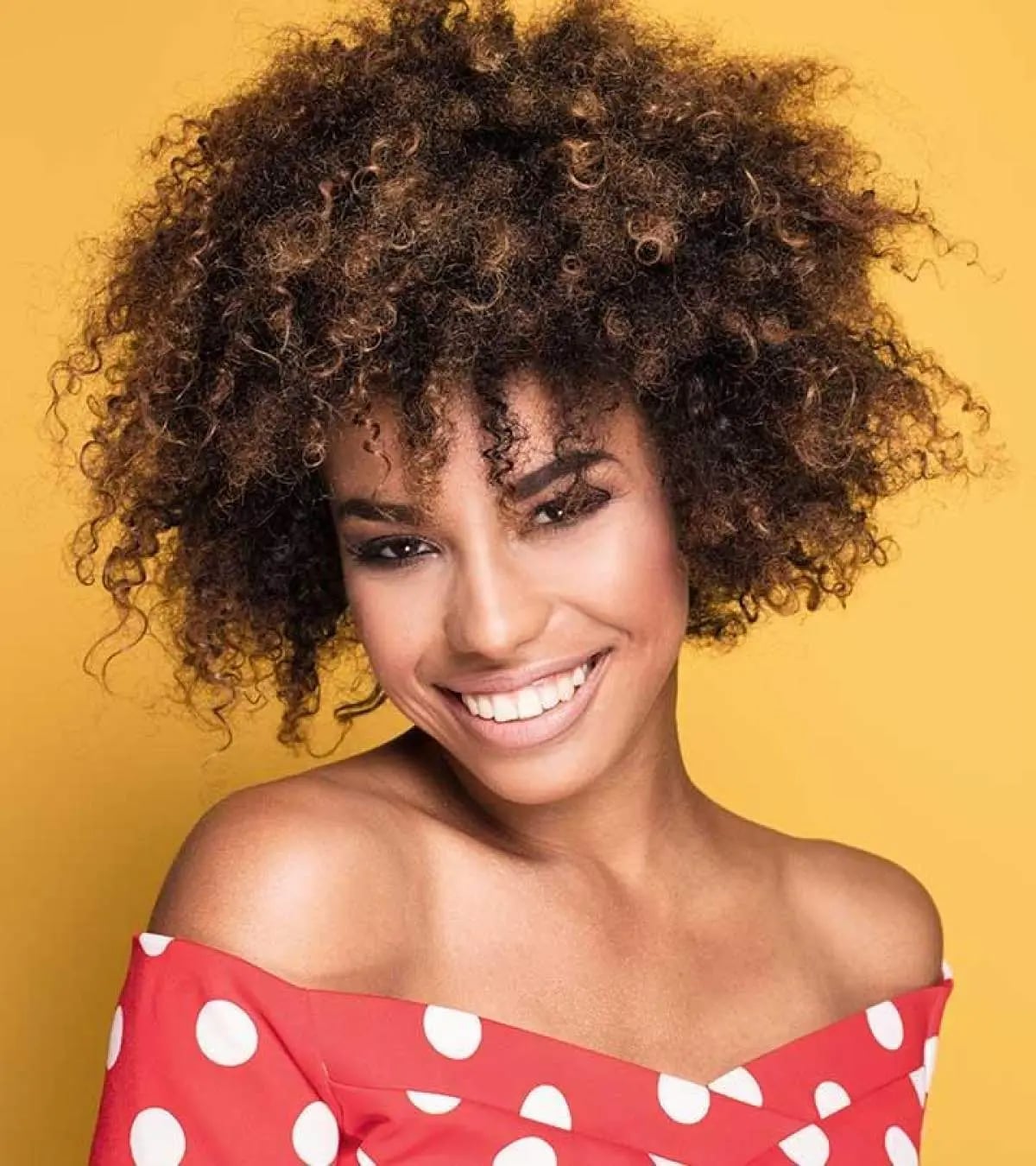 Ear Length Afro With Full Curly Bangs Ear Length Afro With Full Curly Bangs — Classy Short Curly Hair