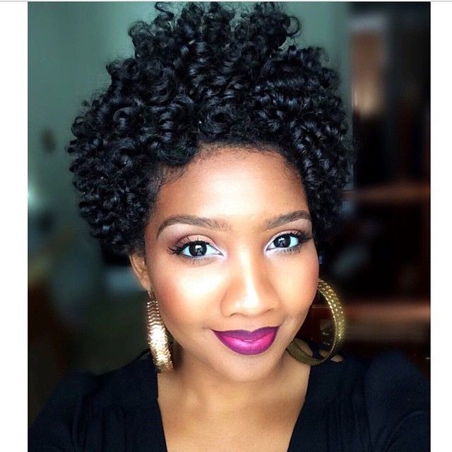 Ear Length Short Afro With Tight Curls Ear Length Short Afro With Tight Curls — Classy Short Curly Hair