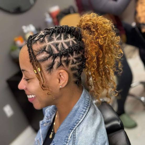Shoulder Length Locs High Ponytail Shoulder Length Locs High Ponytail — Classy Short Locs