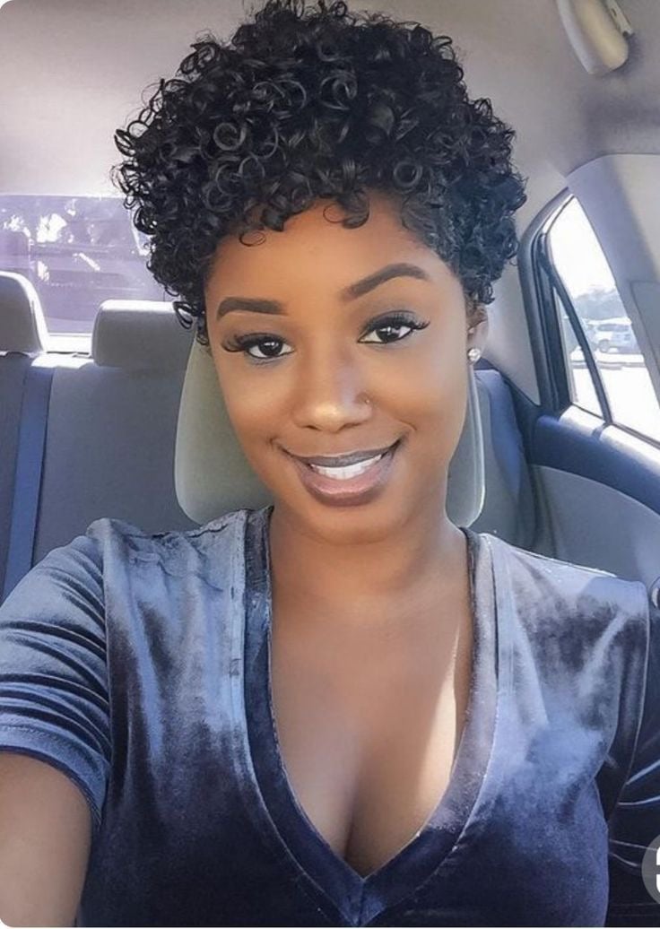 Black Pixie With Defined Curls Black Pixie With Defined Curls — Classy Short Natural Hairstyles