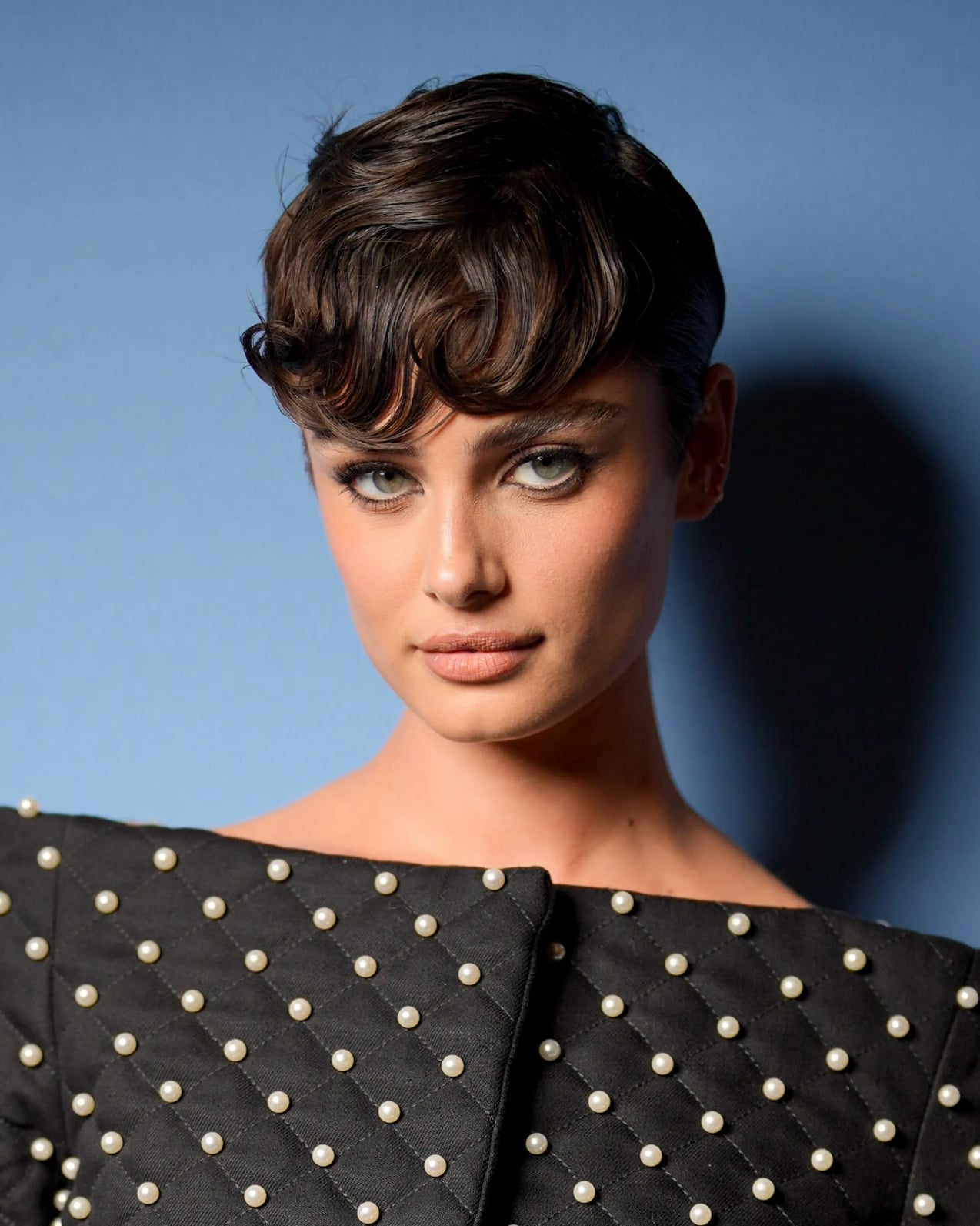Dark Chestnut Pixie With Soft Waves Dark Chestnut Pixie With Soft Waves — Classy Short Natural Hairstyles