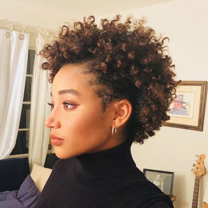 Dark Brown Pixie With Shaved Sides Dark Brown Pixie With Shaved Sides — Classy Short Natural Hairstyles