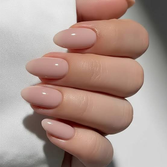 Flawless Milky Pink Short Oval Nails — Classy Short Oval Nails