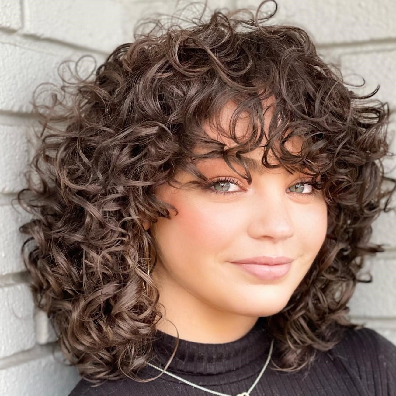 Shoulder Length Defined Tight Curls Shoulder Length Defined Tight Curls — Classy Shoulder Length Curly Hair