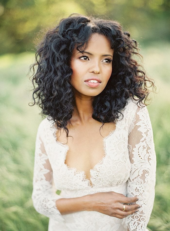 Shoulder Length Voluminous Black Curls Shoulder Length Voluminous Black Curls — Classy Shoulder Length Curly Hair