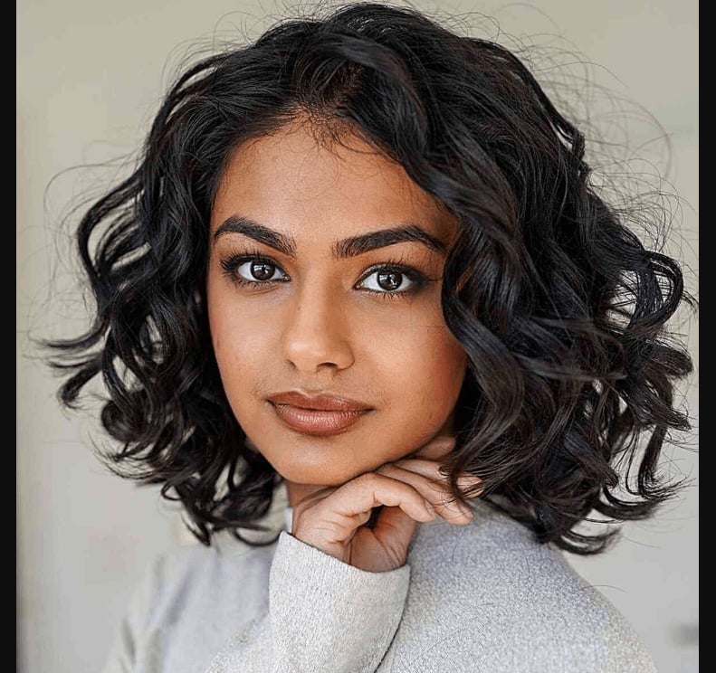 Layered Chin Length Curly Bob Layered Chin Length Curly Bob — Classy Shoulder Length Curly Hair