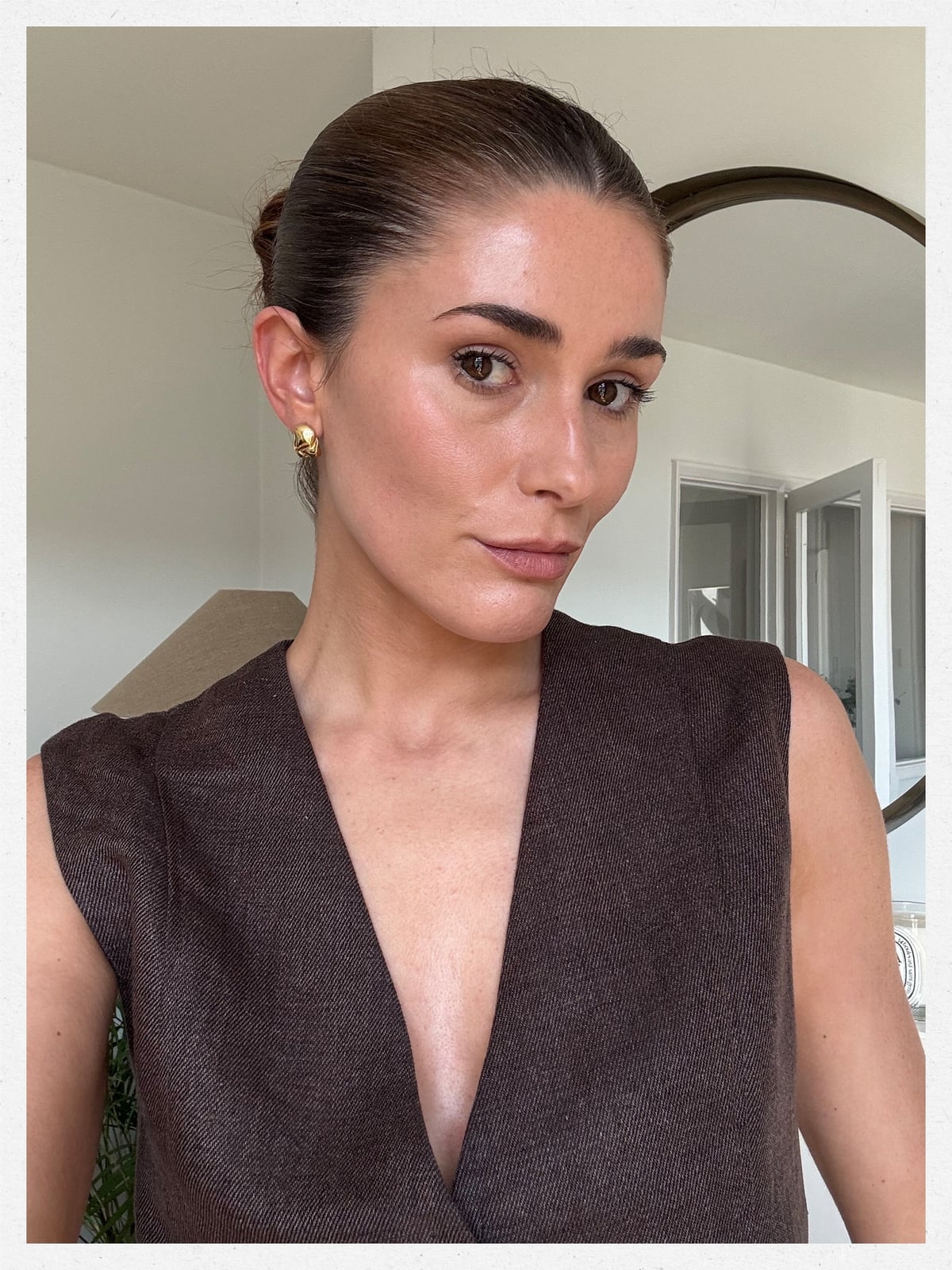 Brown Hair Low Slicked Back Bun — Classy Slick Back Hairstyles
