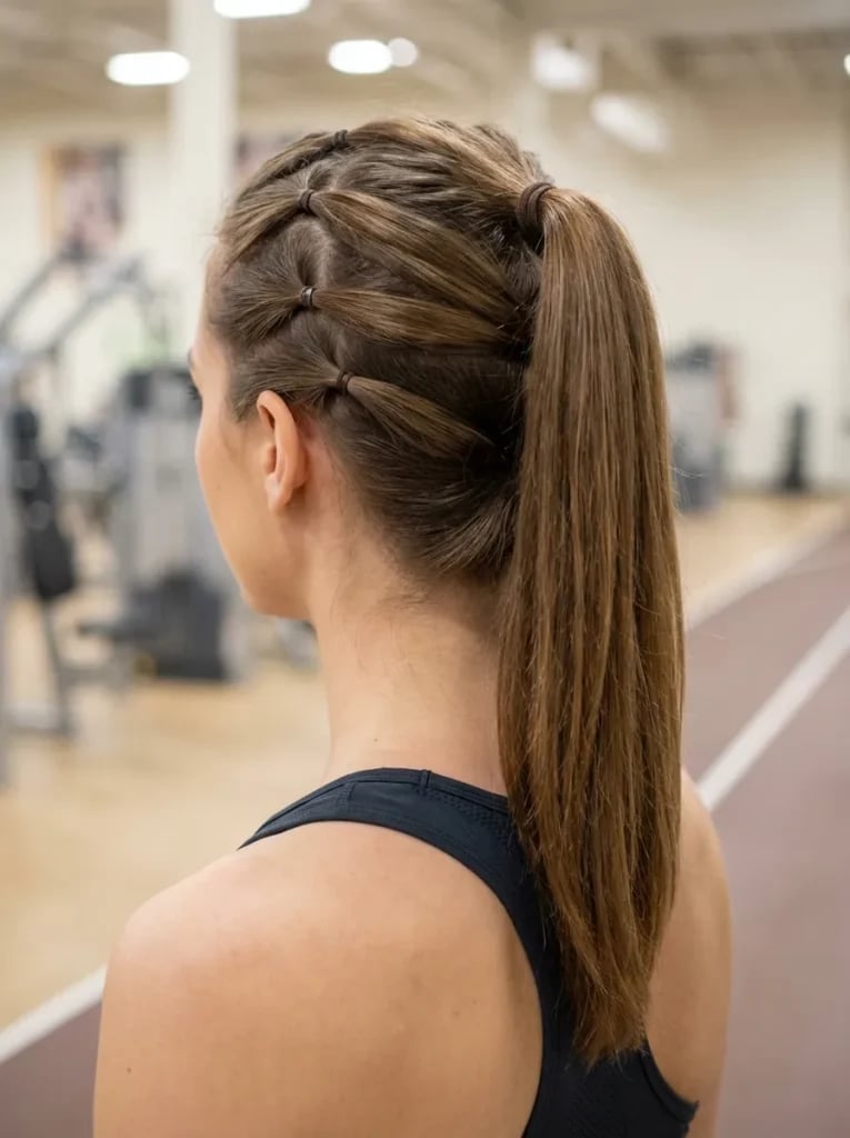 Braided Ponytail With Side Detail Braided Ponytail With Side Detail — Classy Softball Hair