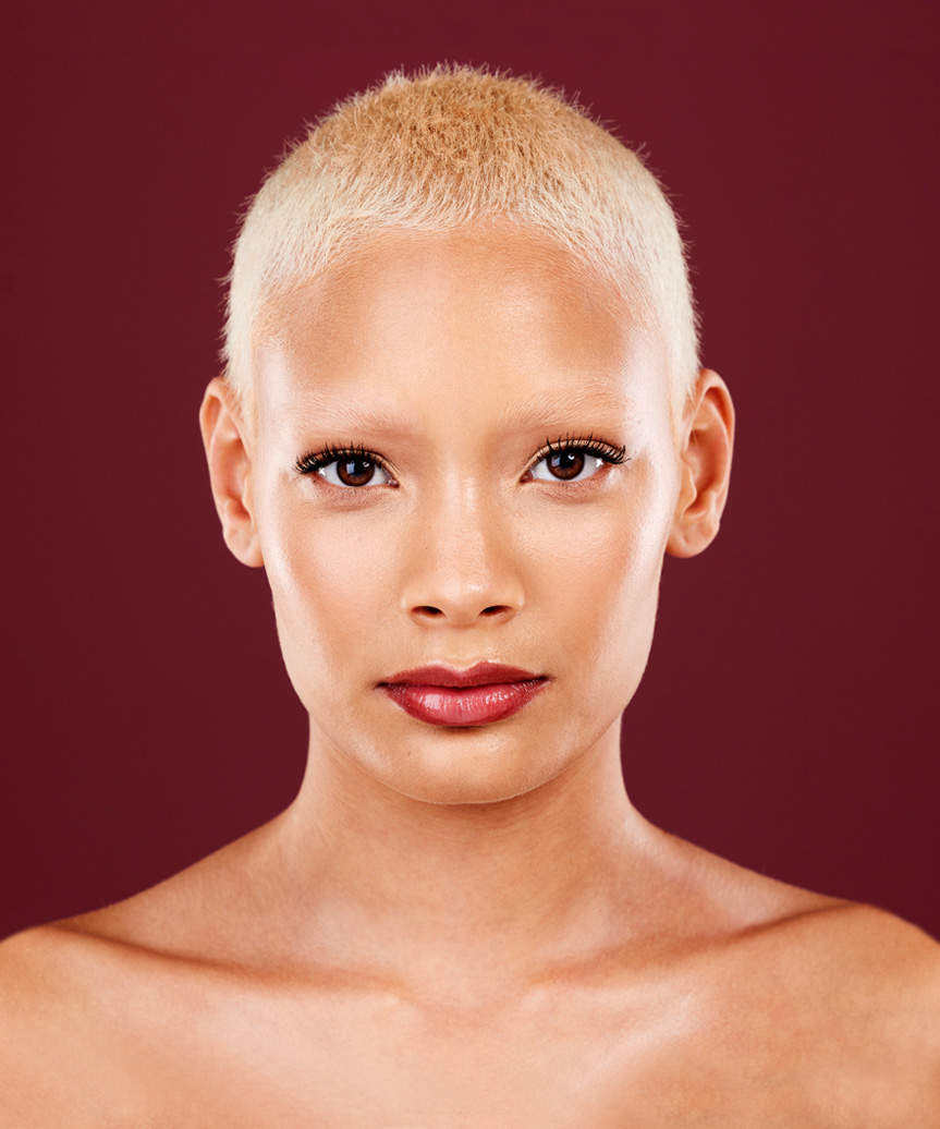 Bleached Blonde Buzz Cut — Classy Very Short Hair