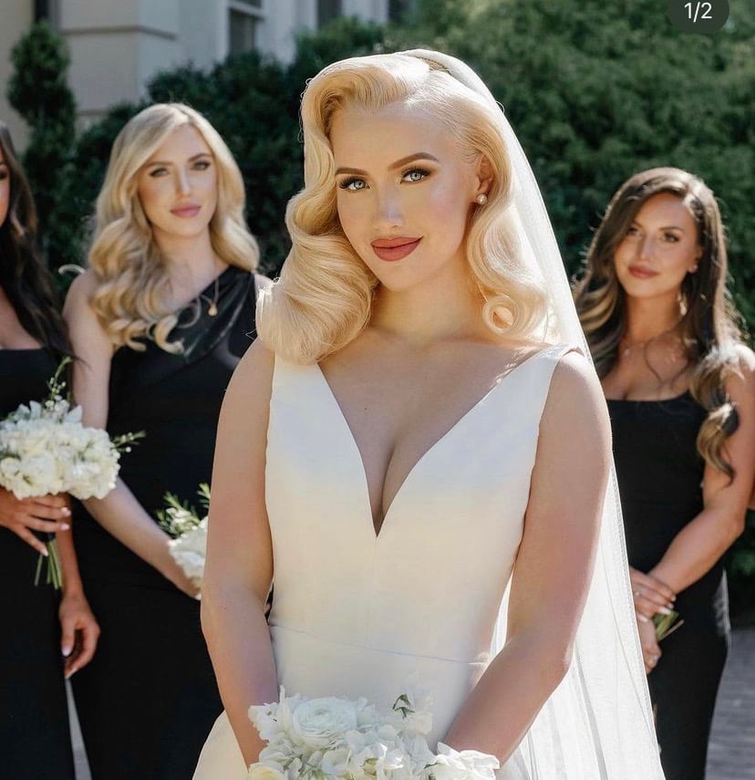 Sculpted Vintage Waves With Side-Swept Bangs — Classy Wedding Hair