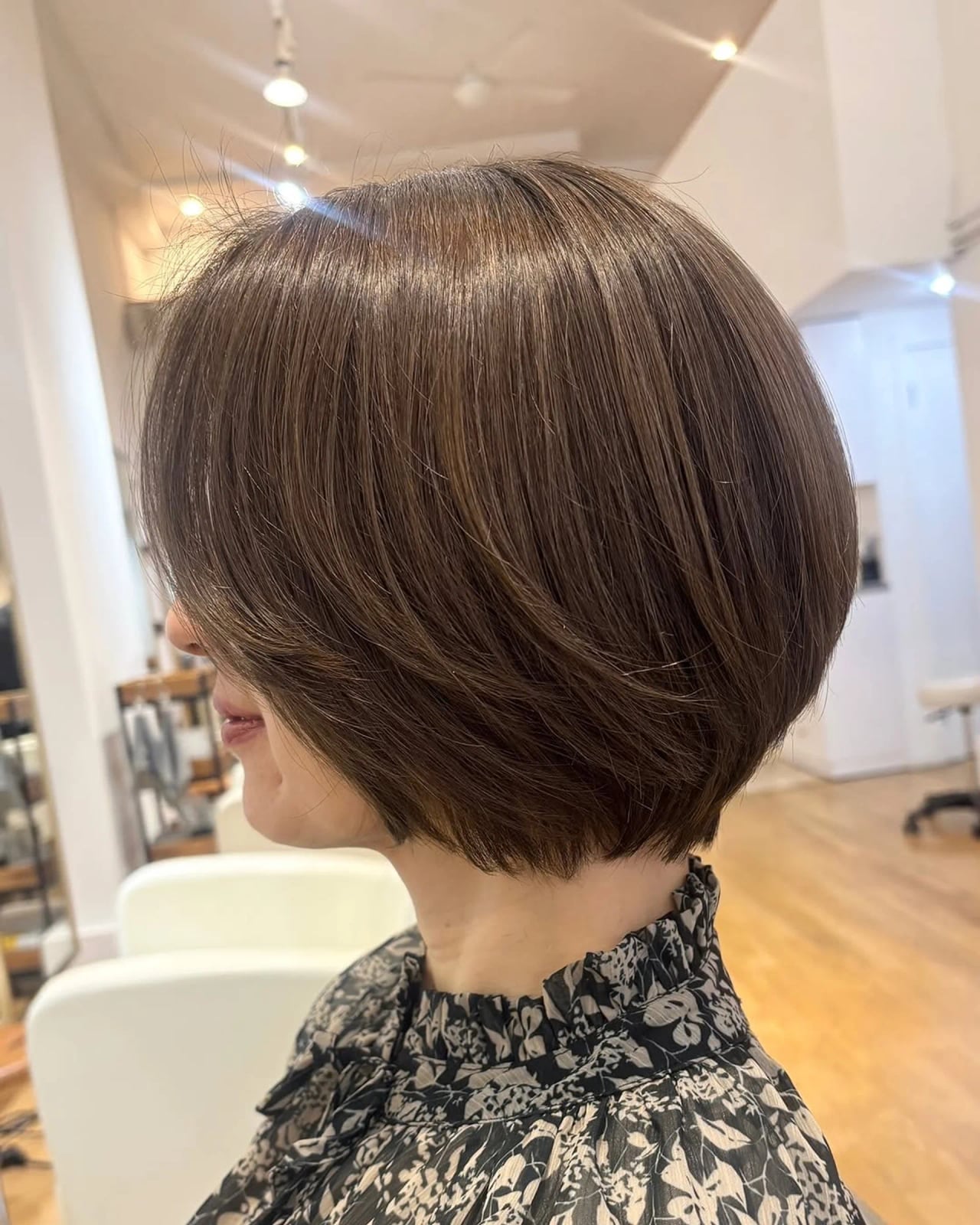 Sleek Neck Length Stacked Bob — Classy Work Hair