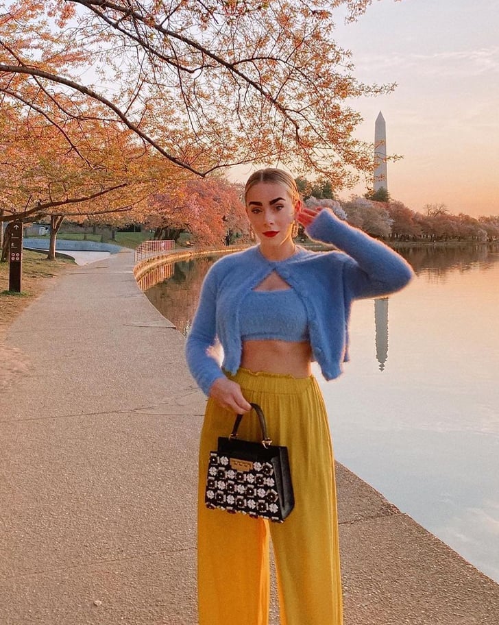 Fluffy Cardigan and Wide-Leg Trousers for Daytime — Classy Y2K Style
