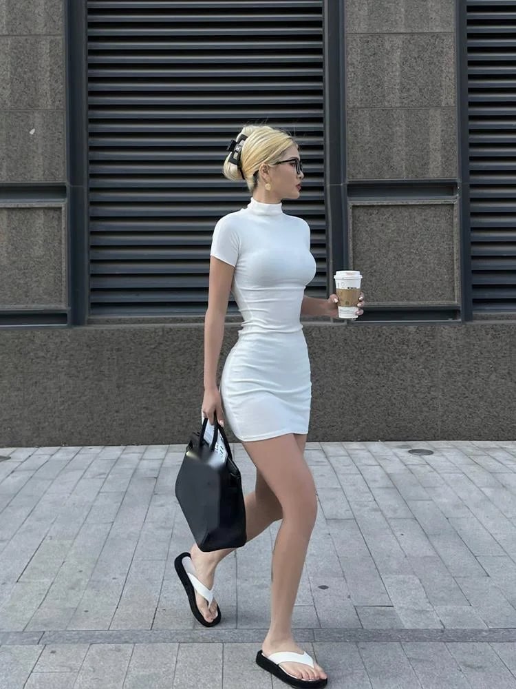 Bodycon Mini Dress for a Classic Y2K Silhouette — Classy Y2K Style