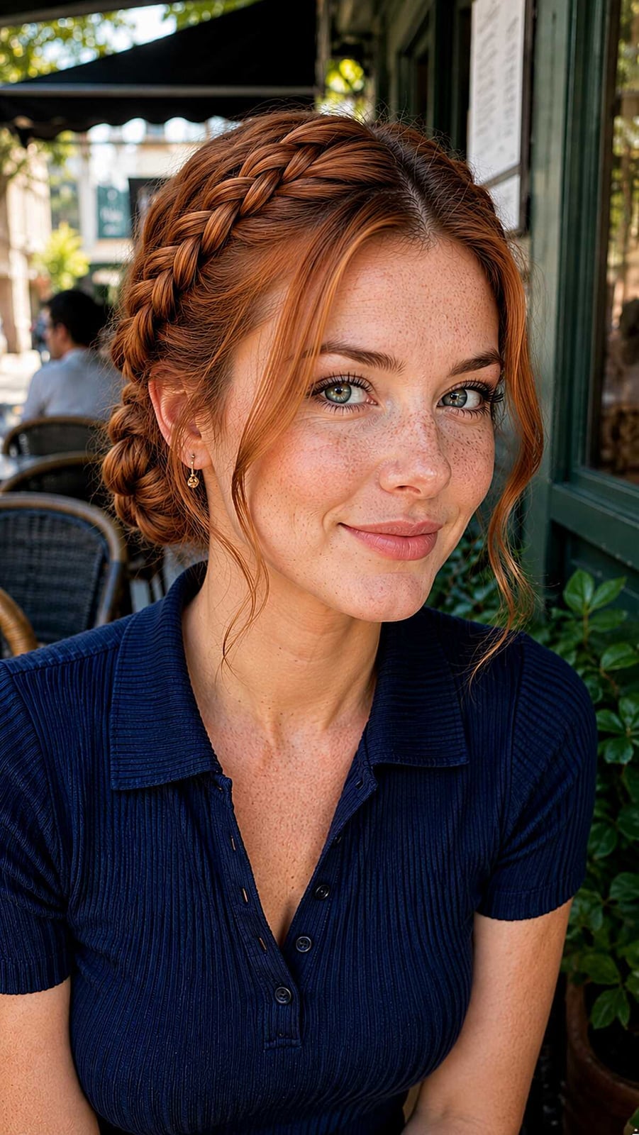 Copper Red Braided Pigtails with Face-Framing — Cute Braids Easy