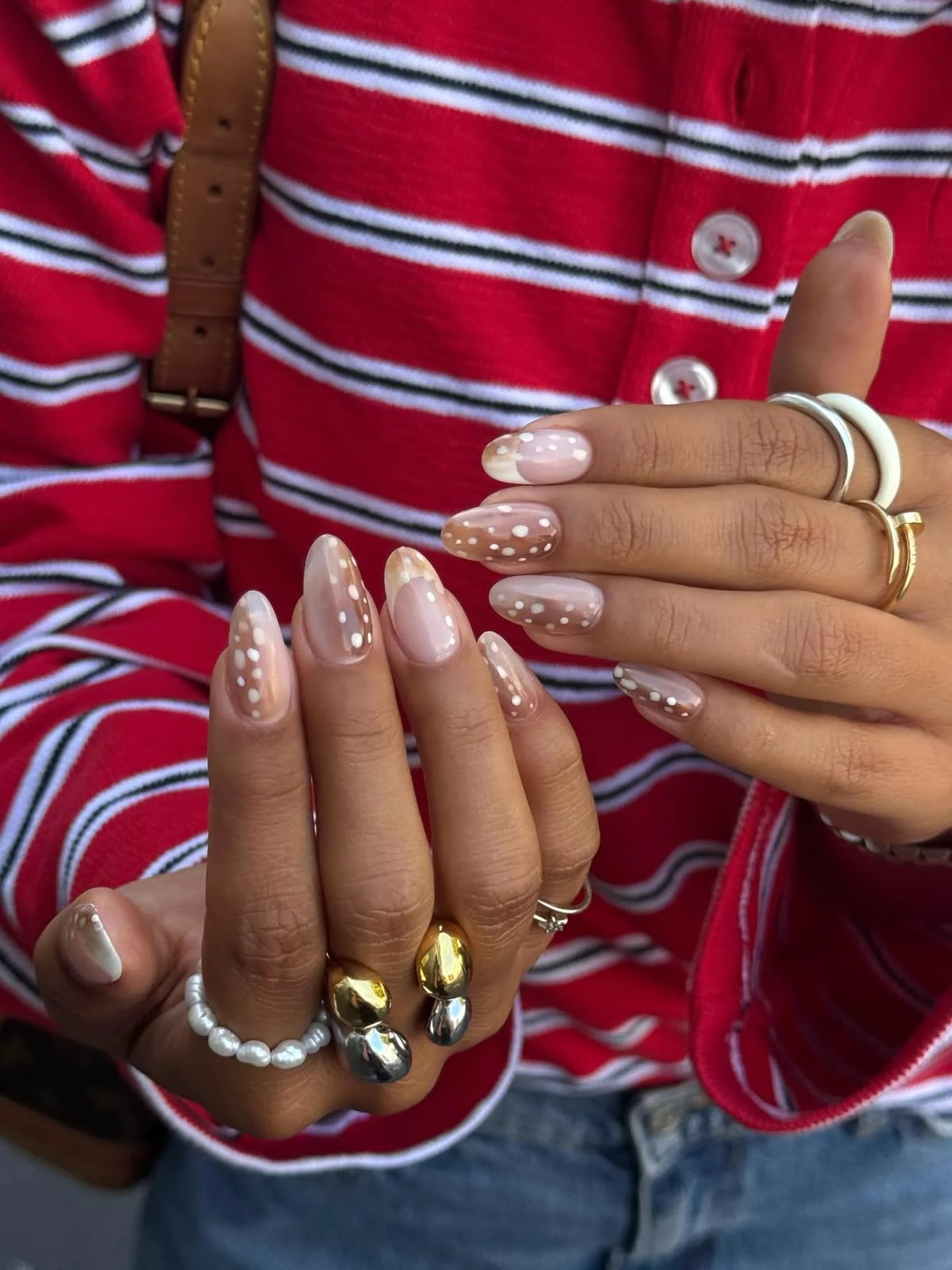 Fawn Nails Autumn Cozy-Girl Manicure — Cute Tan Nails