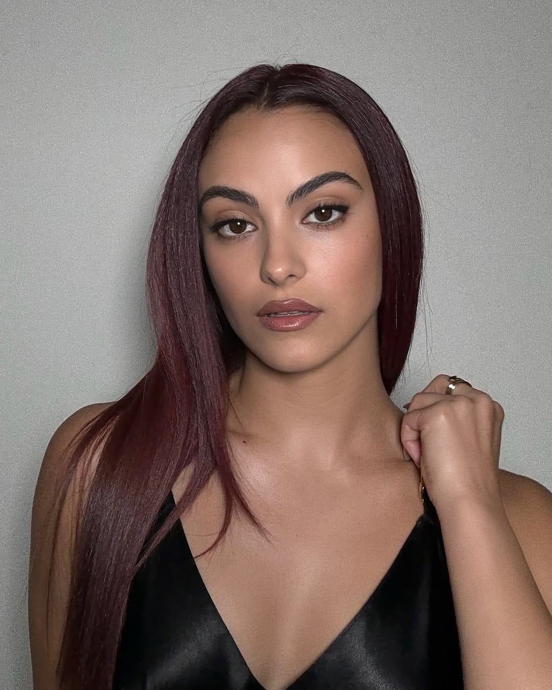 Sleek Dark Auburn With Red Undertones — Dark Auburn Hair
