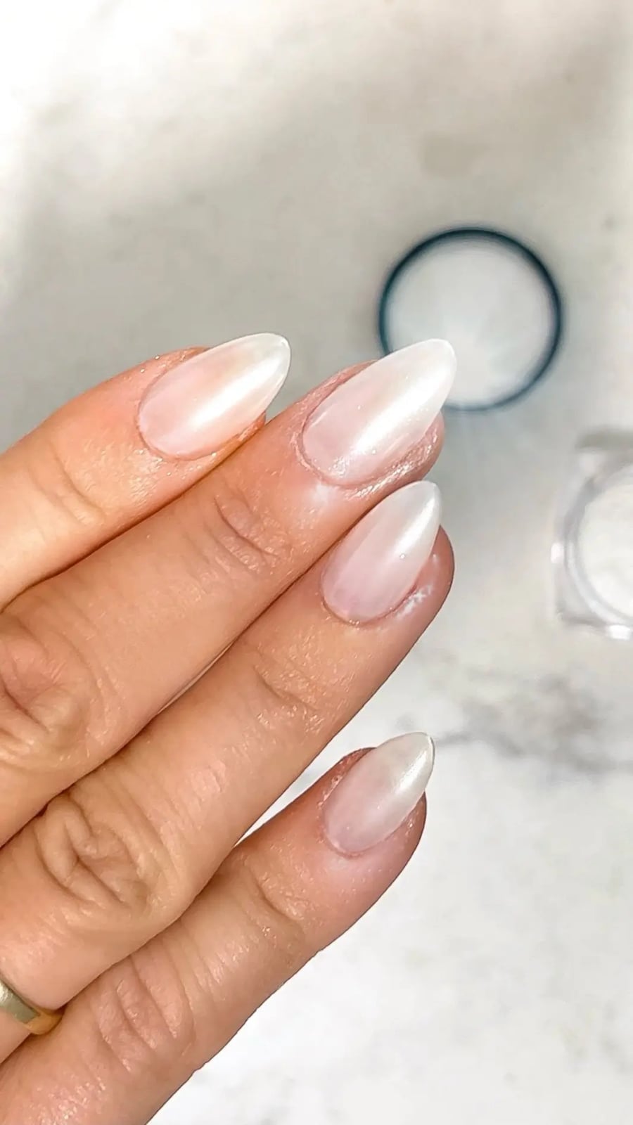 Medium Almond Nude Leopard Print Nails — Gel Nails Colors