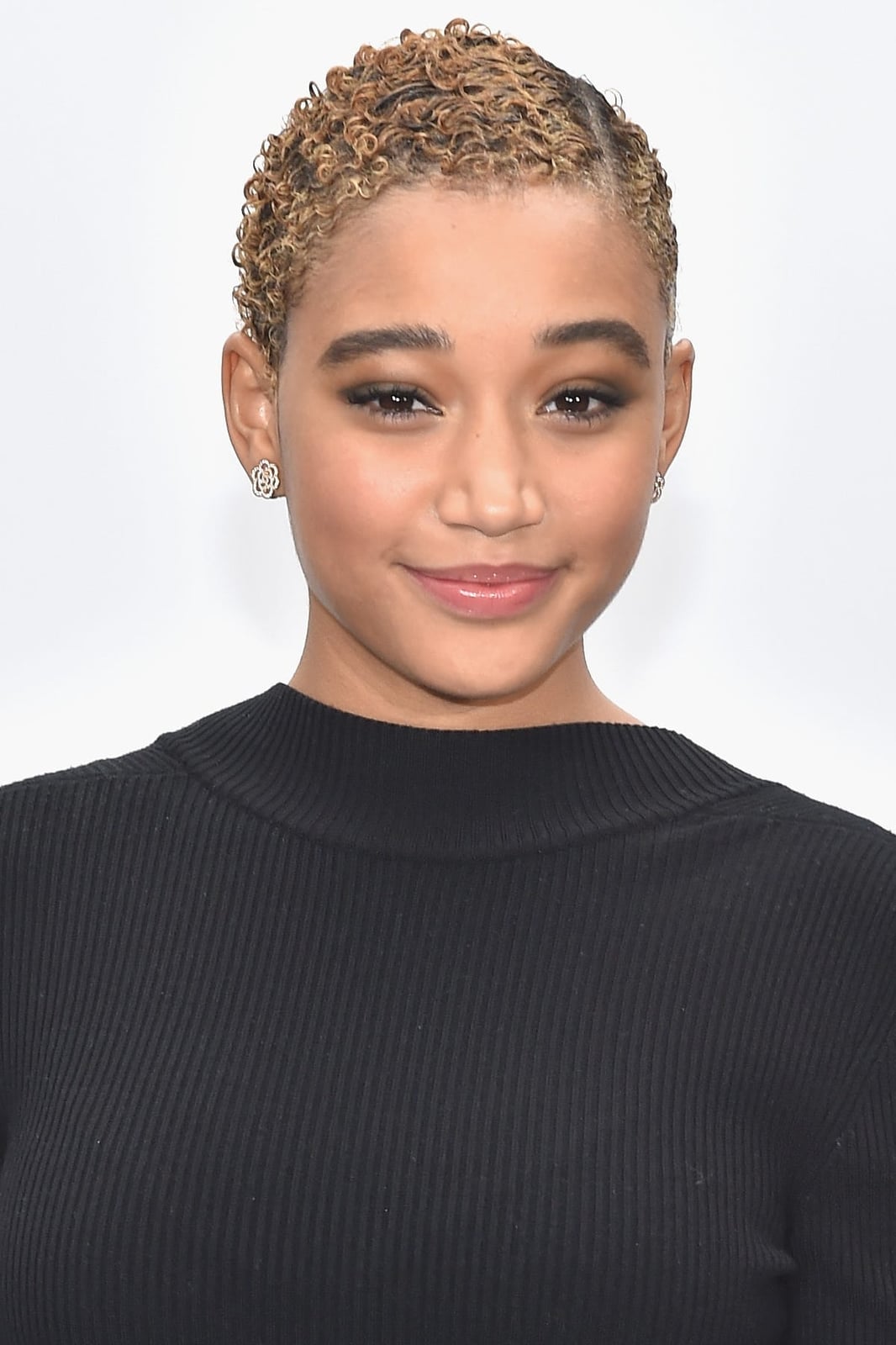 Textured Curly Blonde Pixie Crop — Haircuts for Black Women