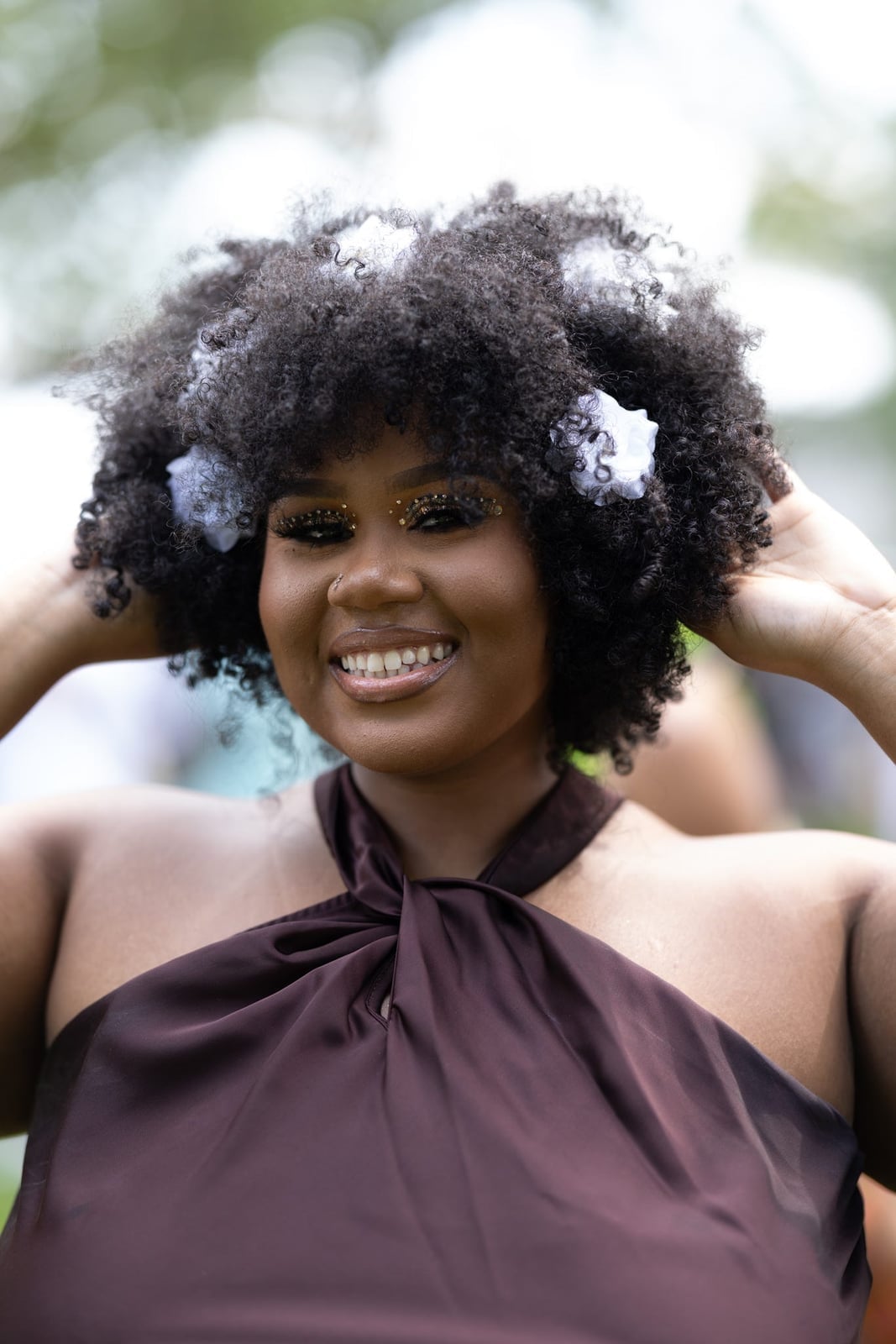 Voluminous Shoulder Length Afro — Haircuts for Black Women