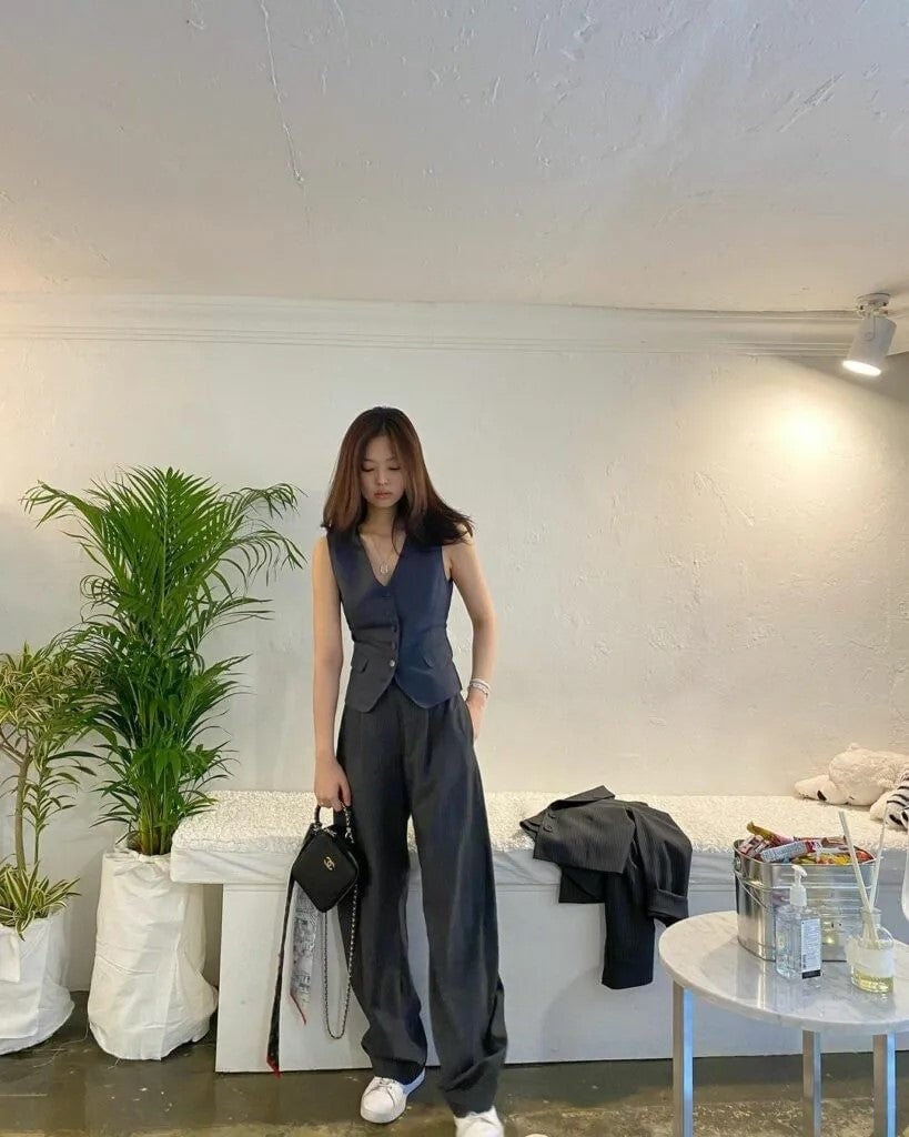 Waistcoat and Wide-Leg Trousers Waistcoat and Wide-Leg Trousers — K-pop Outfits