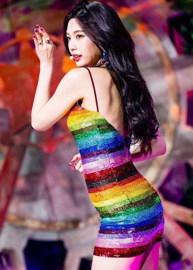Rainbow Sequin Slip Dress Rainbow Sequin Slip Dress — K-pop Outfits