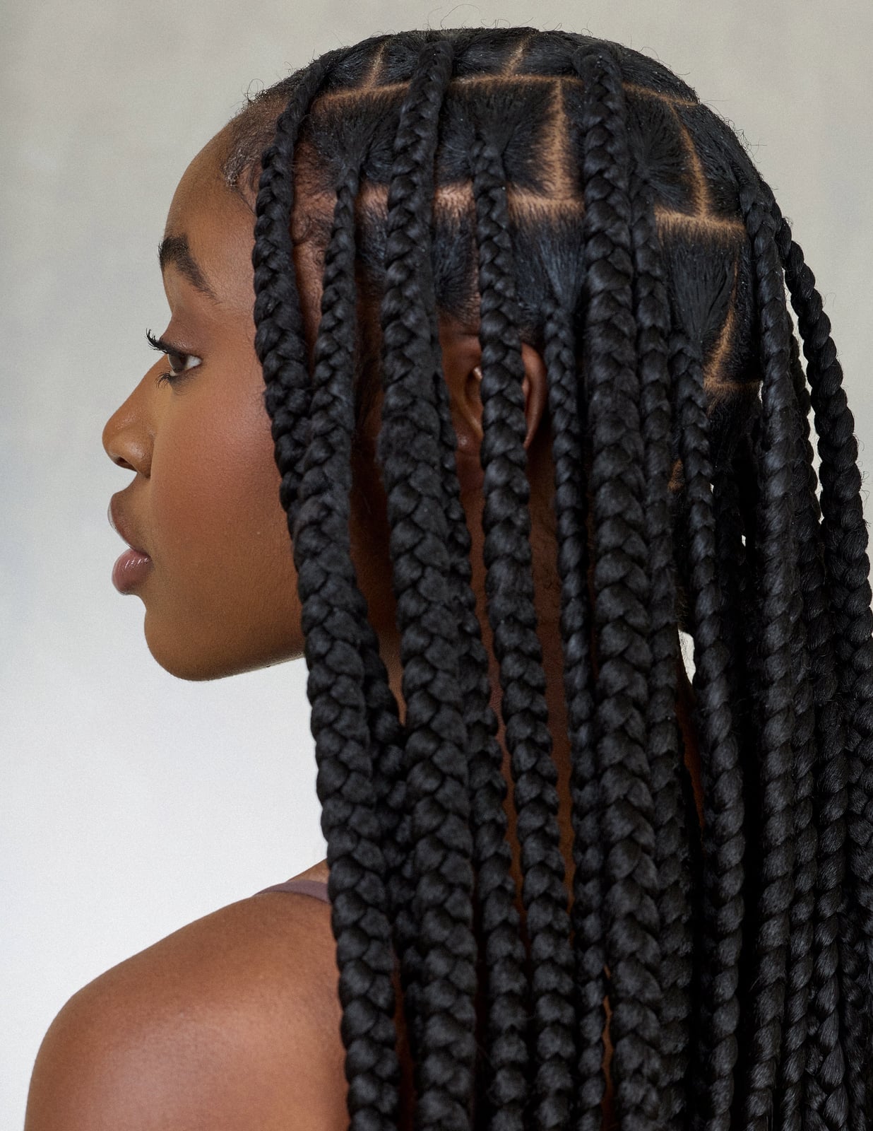 Large Knotless Braids Wavy Ends Large Knotless Braids Wavy Ends — Long Braids