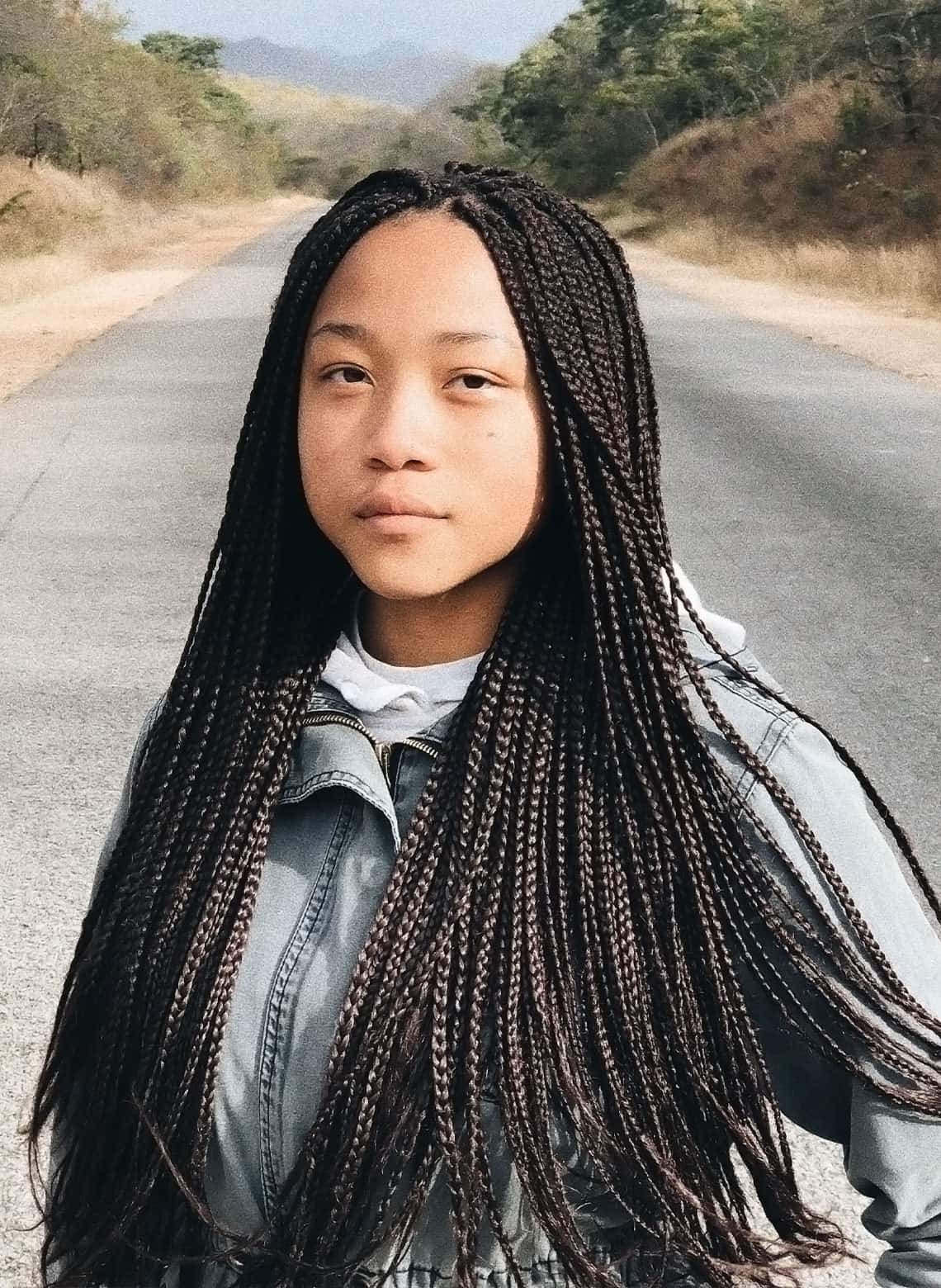 Thick Braids With Decorative Beads Thick Braids With Decorative Beads — Long Braids