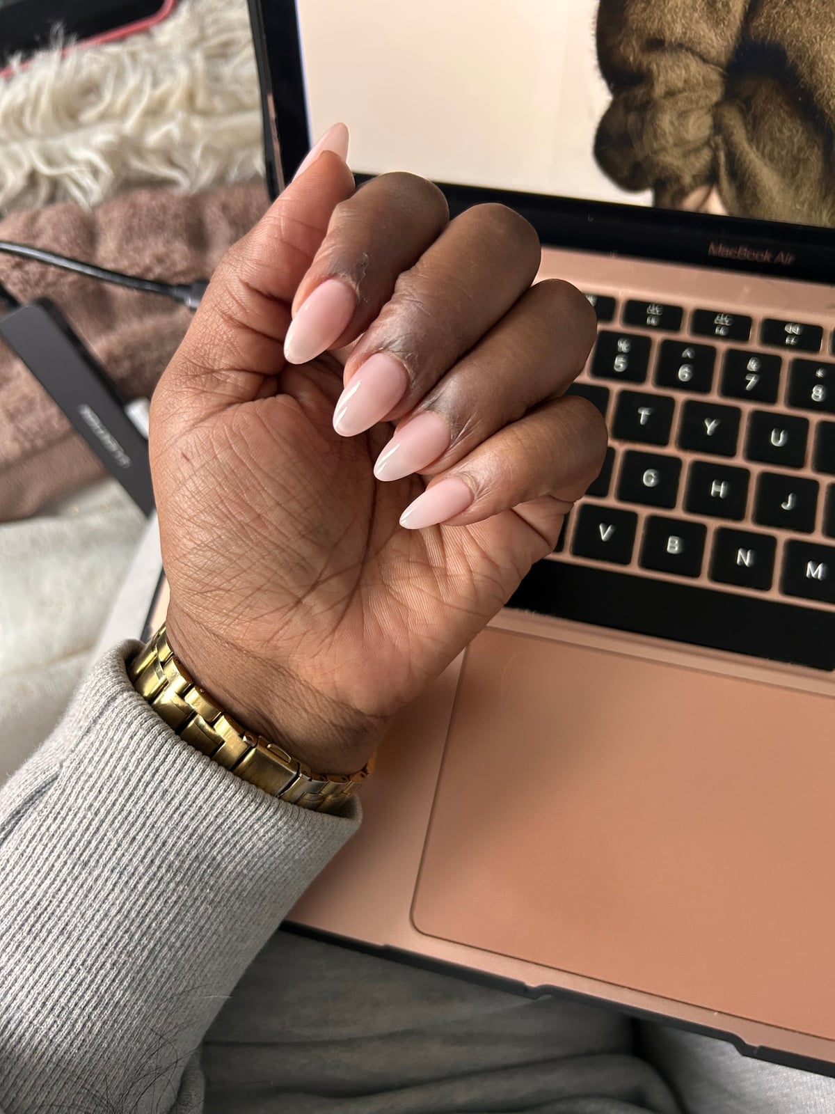 Elegant Milky Pink Short Almond Nails — Minimalist Nails
