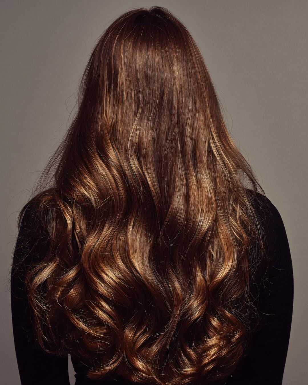 Mid-Back Mocha Brown With Subtle Highlights — Mocha Brown Hair