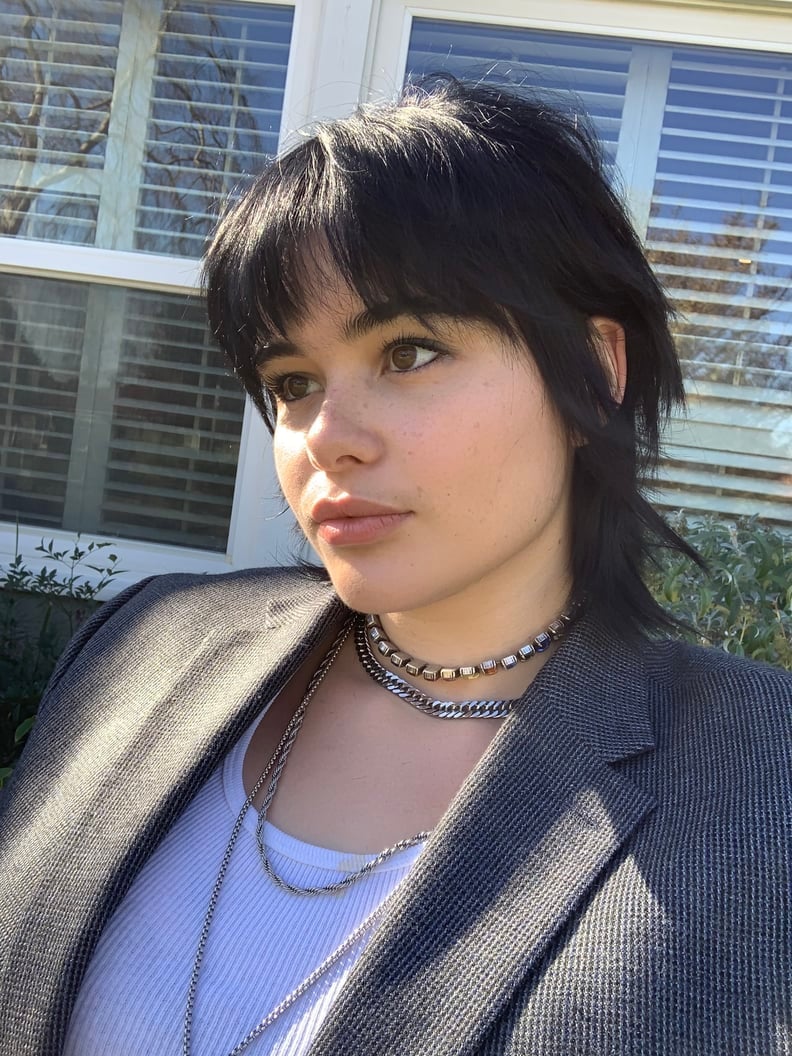 Shoulder Length Black Mullet With Wispy Bangs Shoulder Length Black Mullet With Wispy Bangs — Mullet Hairstyles