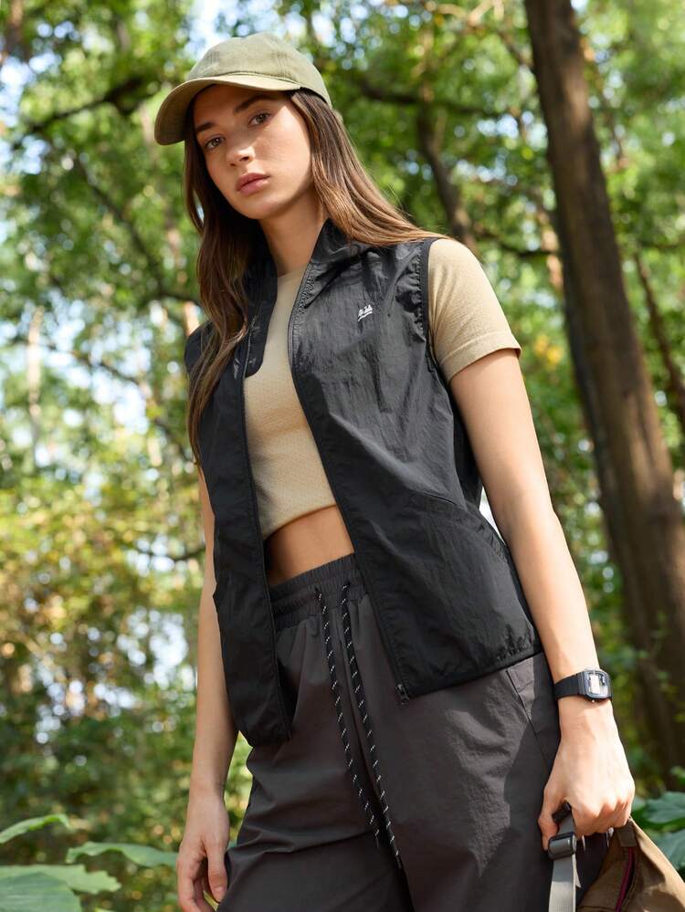 Outdoor Activity Outfit With Black Utility Vest — Outdoor Outfit